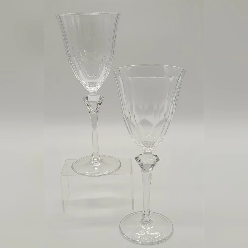 Vintage Crystal D'arques Damantis Wine Glasses Set of Two (2)​​​